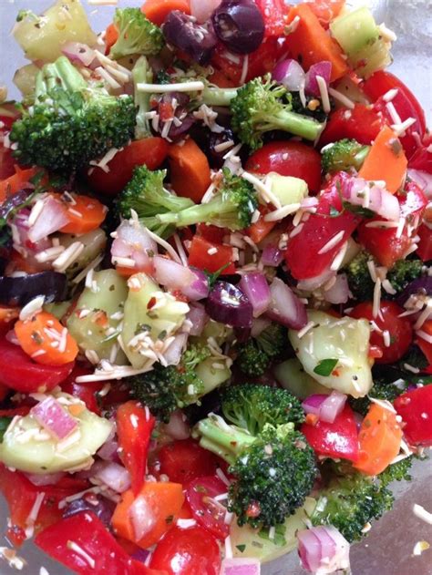 Marinated Raw Vegetable Salad Recipe