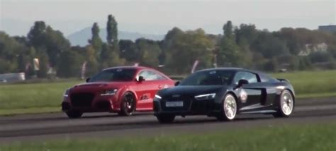 750 HP Audi TT RS Humiliates Audi R8 V10 Plus In a Drag Race ...