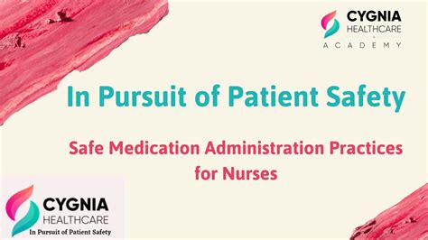 Safe Medication Administration Practices For Nurses Youtube