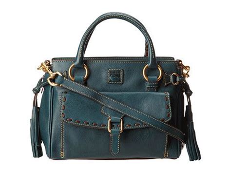 Dooney Bourke Florentine Medium Pocket Satchel Teal F13 Zappos