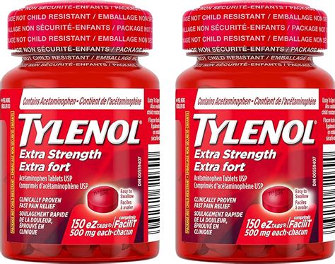 Tylenol Extra Strength Coated Tablets For Headache Pain Off