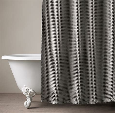 Waffle Weave Shower Curtain