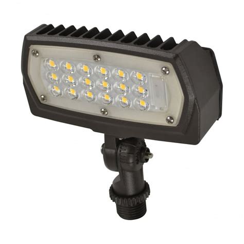 Led Flood Light 12 Watt 1475 Lumens 120 277v 12 Inch Knuckle Or U