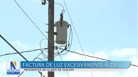 Residentes de Álamo protestan por altos cobros de luz