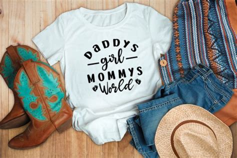 Daddys Girl Mommys World Craft SVG Graphic By Tshirt Bundle Creative