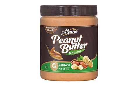 Alpino Peanut Butter Natural Crunch Jar 1 Kilogram Reviews