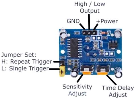 Hc Sr Pir Motion Sensor Module Xpart Electronic