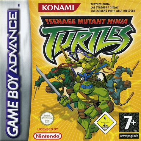 Teenage Mutant Ninja Turtles Cover Or Packaging Material Mobygames