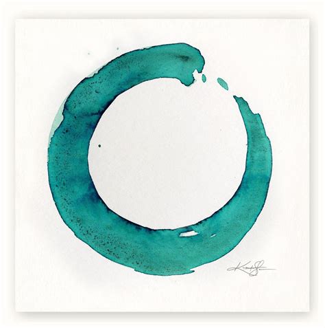 Enso 22 Original Zen Circle Watercolor 2017 Watercolour By Kathy