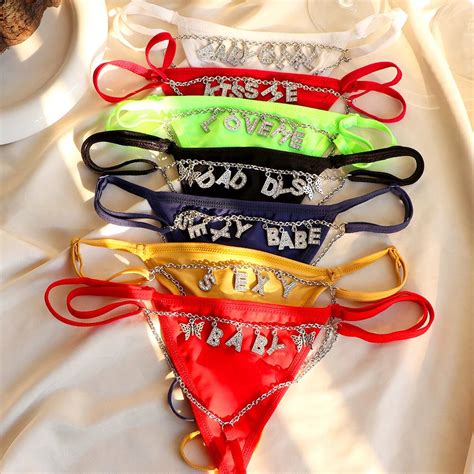 Personalized Thong Chain Thong Bikini Custom Name Belly Chain Personalized Waist Chain Bikini