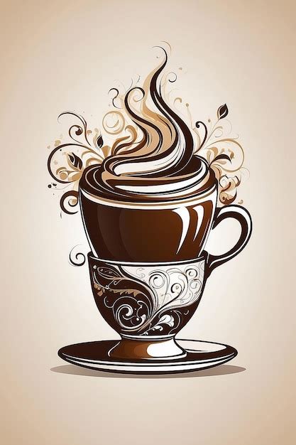 Premium Photo Stylized Cup Of Coffee Vector