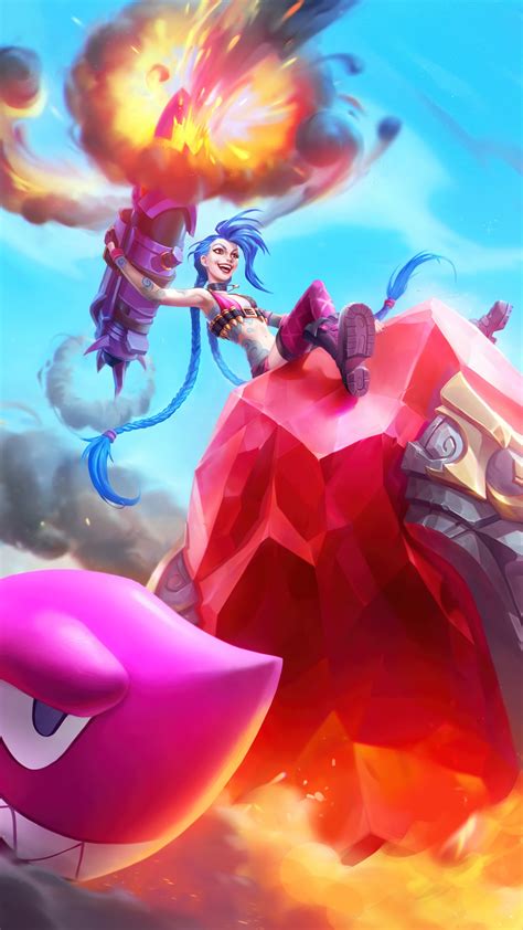 Glorious Jinx Lol Wild Rift League Of Legends Video Game Hd Phone Wallpaper Rare Gallery