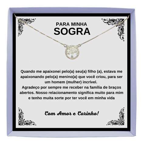 Presente Para Sogra Aniversário - Presente Aniversário Sogra Colar Prata 925 Personalize Frase | Shopee ...