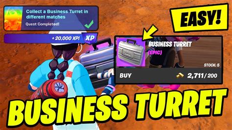 How To EASILY Collect A Business Turret In Different Matches Fortnite