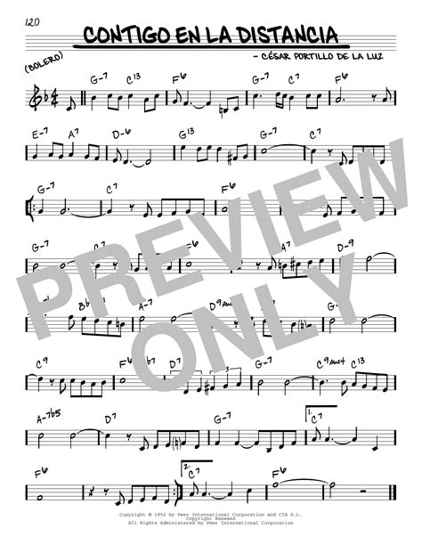 Olga Guillot Contigo En La Distancia Sheet Music Notes Chords Music