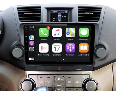 Autoradio Tactile Gps Android Et Carplay Sans Fil Toyota Highlander