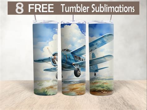 Airplane Small Plane Sublimation Template Instant Digital Design