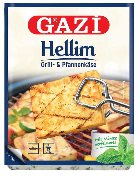 Gazi Hellim 9x 250g Vakuum Grill und Pfannenkäse Pfanne Grillkäse