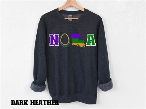 Nola Mardi Gras Sweatshirt, Mardi Gras Long Sleeve Shirt, Fat Tuesday ...