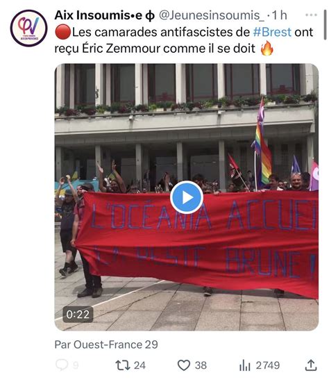 Loïc on Twitter Une très belle preuve que les insoumis cautionnent