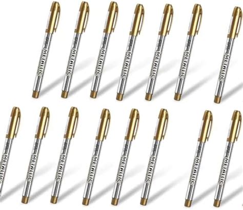 Gold Pen Metallic Marker Pen 15pcs Zeichnung MarkerHighlight Marker