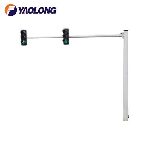 Stainless Steel Cantilever Traffic Pole With Davit And Extension Arm