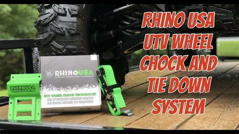 Rhino Utv Wheel Chock And Tie Down System Youtube