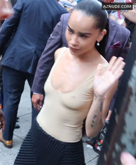 Zoe Kravitz Sexy Flashes Her Hot Tits At Blink Twice Screening In New