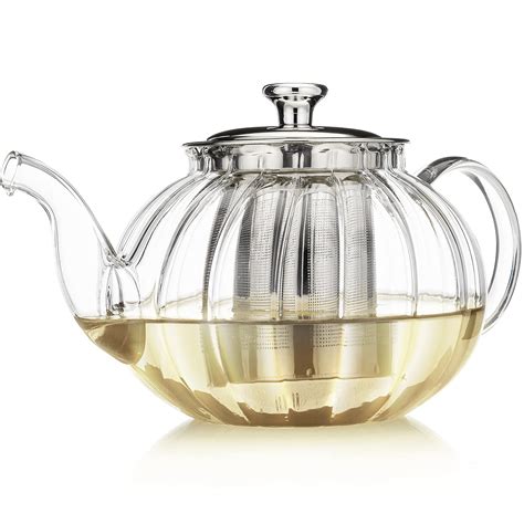 Buy Teabloom Vienna Glass Teapot Stain Free Glass With Removable