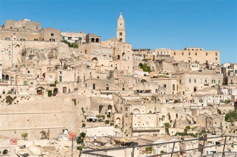 Matera Ancient Town Sassi Di Matera Basilicata Southern Italy