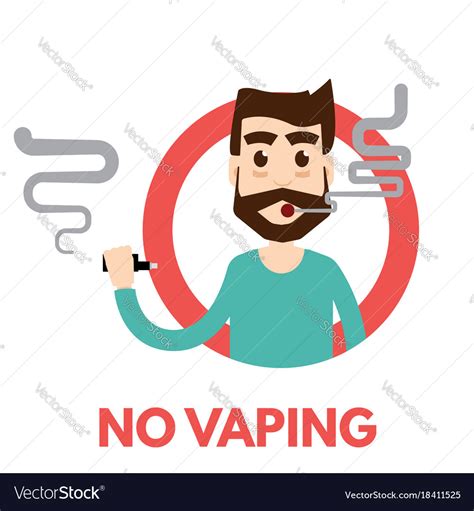 No Vaping Icon Royalty Free Vector Image VectorStock