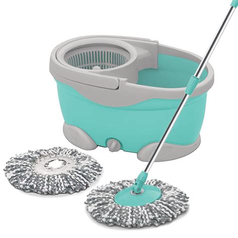 Spotzero By Milton Maxx Spin Mop Bucket With Wringer Set With 2