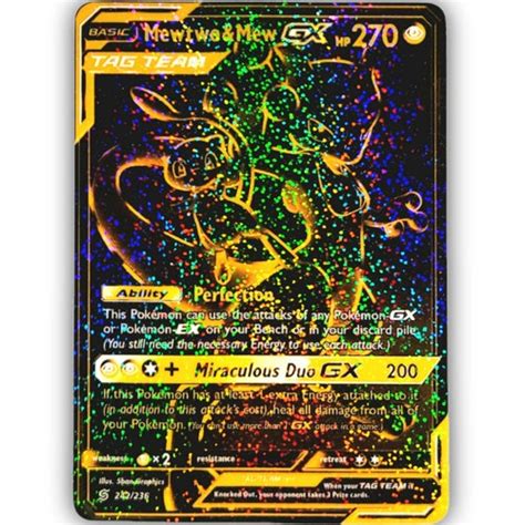 Custom Pokémon Full Art Card Lopunny GX Etsy