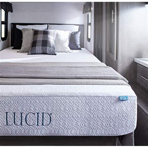 Lucid Inch Memory Foam Mattress Dual Layered Certipur Us Certified