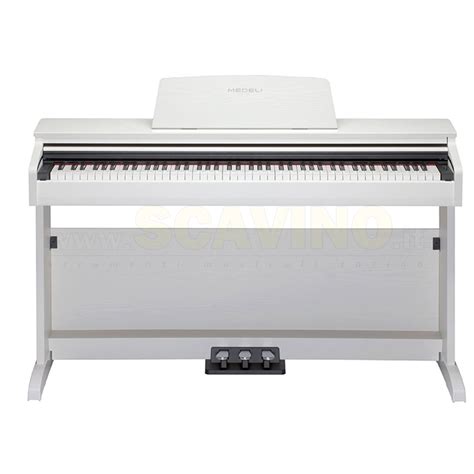 Medeli Dp Wh Bianco Pianoforte Digitale Completo Di Mobile E Tre