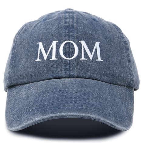 Dalix Mom Hat Womens Embroidered Washed Cotton Baseball Cap In Washed