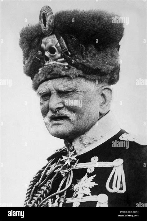 August Von Mackensen Im Husaren Uniform Stockfotografie Alamy