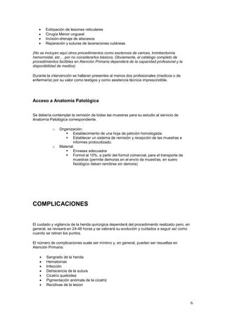 Barranquet Protocolo De Cirugia Menor Pdf