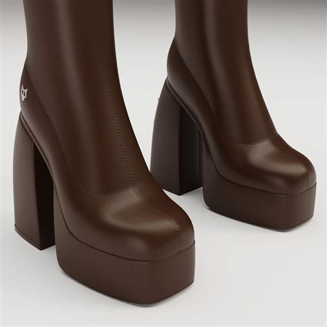 Naked Wolfe Boots Brown 3D Model By YanaDesVal