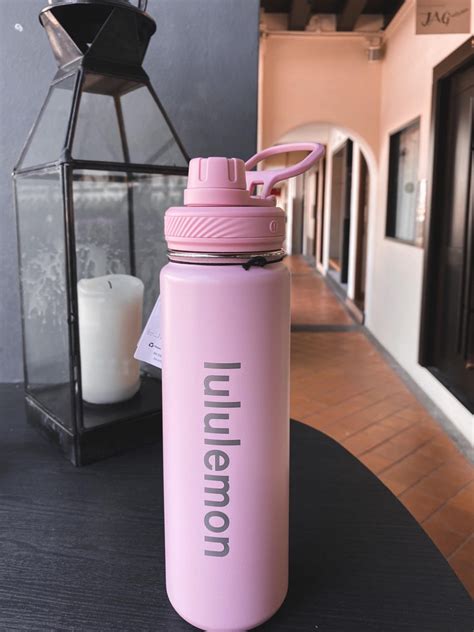 LULULEMON Pink Water Bottle Back To Life BNWT Furniture Home Living