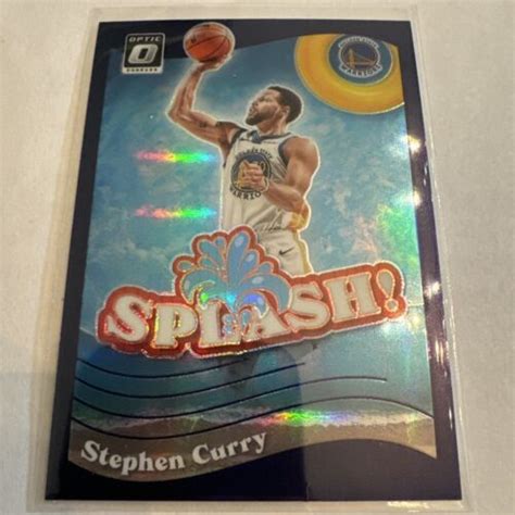 Donruss Optic Basketball Stephen Curry Splash Purple Holo Prizm