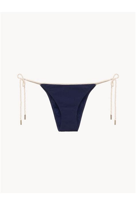 La Perla Monogram Bikini Brief In Navy Blue Editorialist