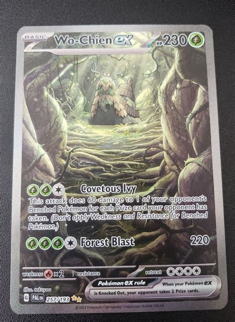 Wo Chien Ex Alternate Art Full Art Pokemon Paldea Evolved Ebay Hot Sex Picture