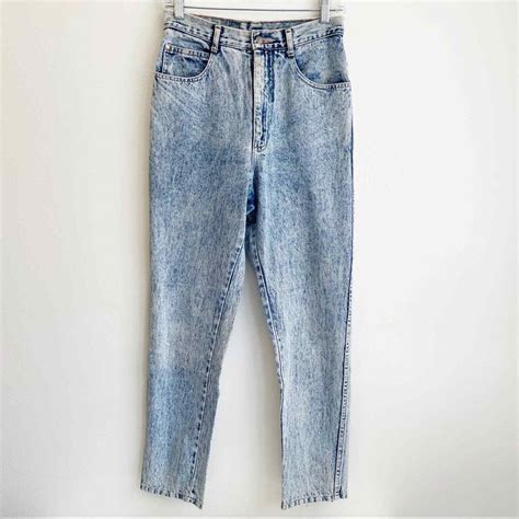 Vintage Gitano Acid Wash S High Rise Jeans Light Wa Gem