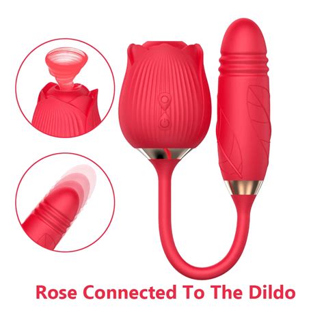 Powerful Sucking Rose Vibrator Women Clitoris Stimulation Flower