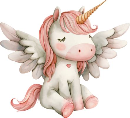 Unicornio Bebe PNG Para Descargar Gratis