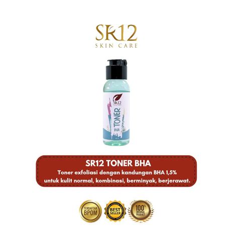 Jual SR12 Toner BHA Toner Exfoliasi Ampuh AtasiI Jerawat Dan Beruntusan