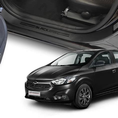 Soleiras Super Protetoras Onix Joy Hatch E Plus Sedan Black Edition