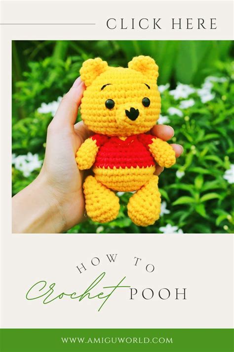 Amigurumi Pooh bear free crochet pattern Hækling