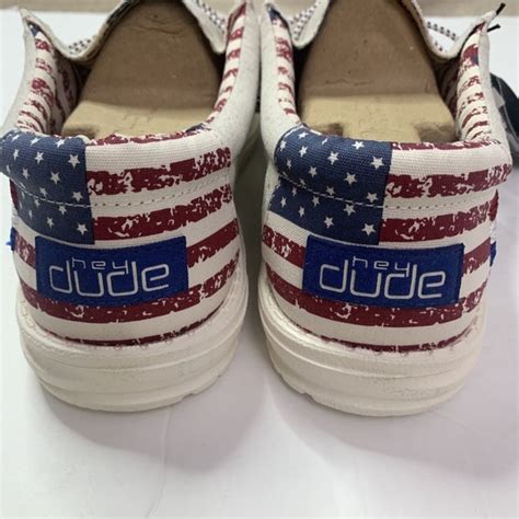 Hey Dude Shoes Hey Dude Wally Off White Patriotic Size 2 Flag Dudes New Nwt Poshmark